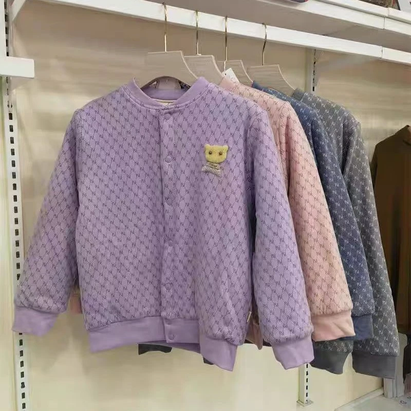 字母印花羊毛校服神器棉袄6576/稻