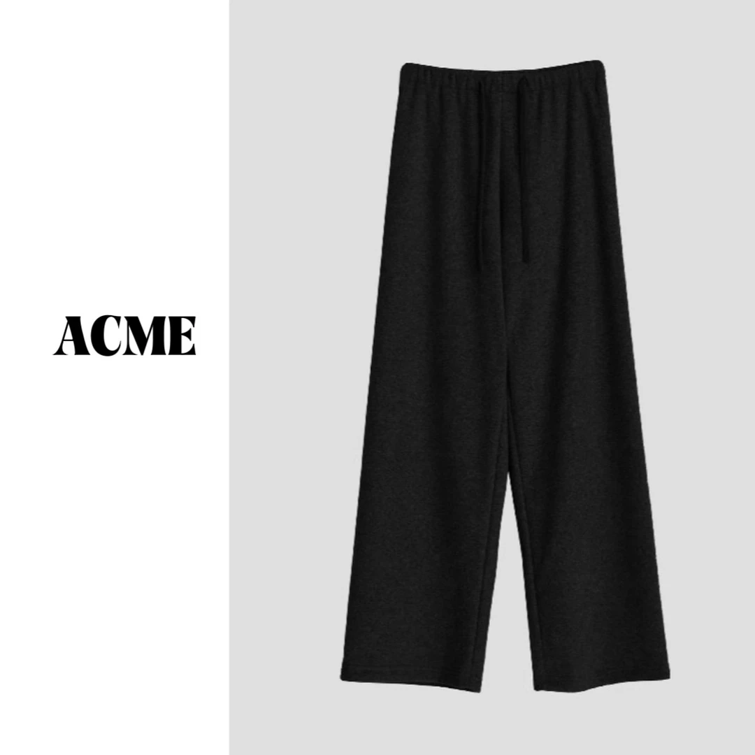 ACME“糯米裤”软糯舒适松紧显瘦直筒休闲裤女