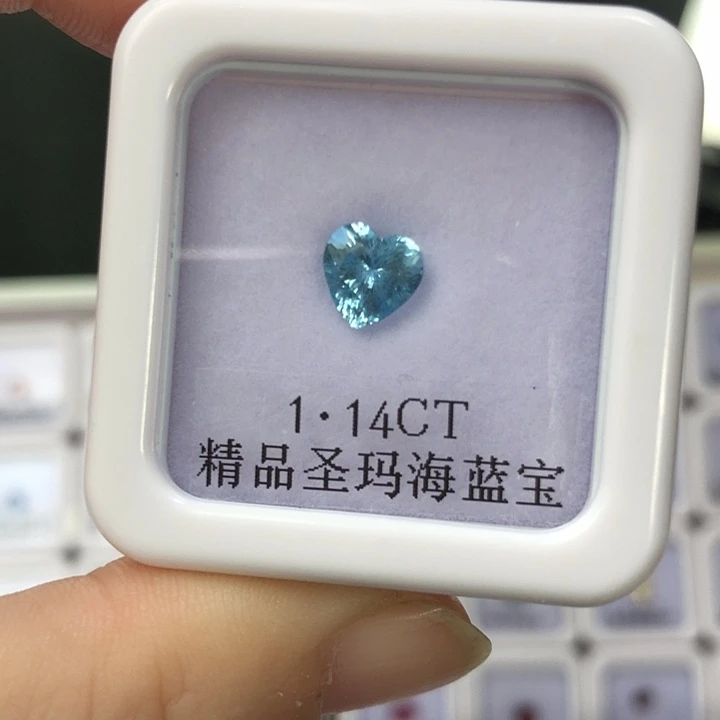海蓝宝石裸石1.14克拉圣玛利亚