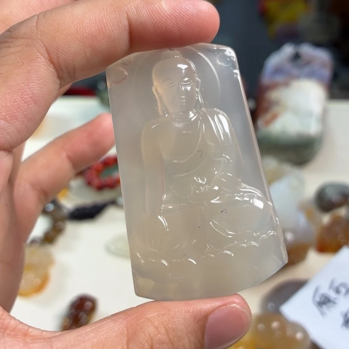 玛瑙/玉髓未镶嵌吊坠(不含链)