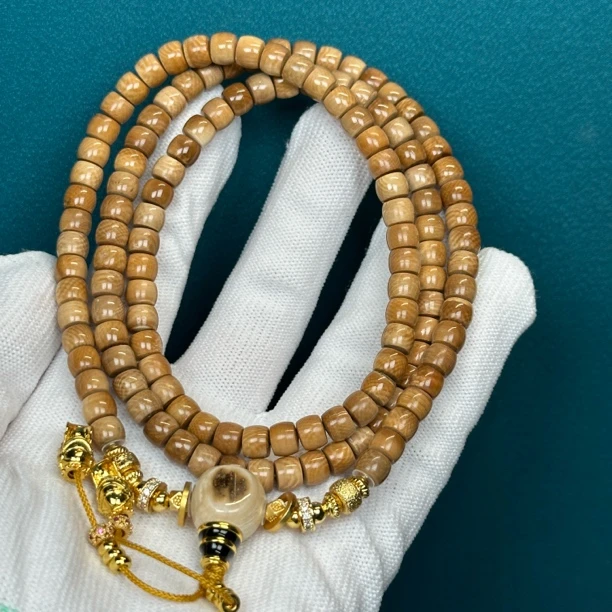 Q2147天然猛犸牙 卡料108老型脖挂6x5mm支持鉴定 假一罚四