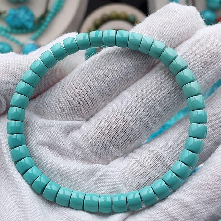 未镶嵌绿松石珠宝奇石6mm