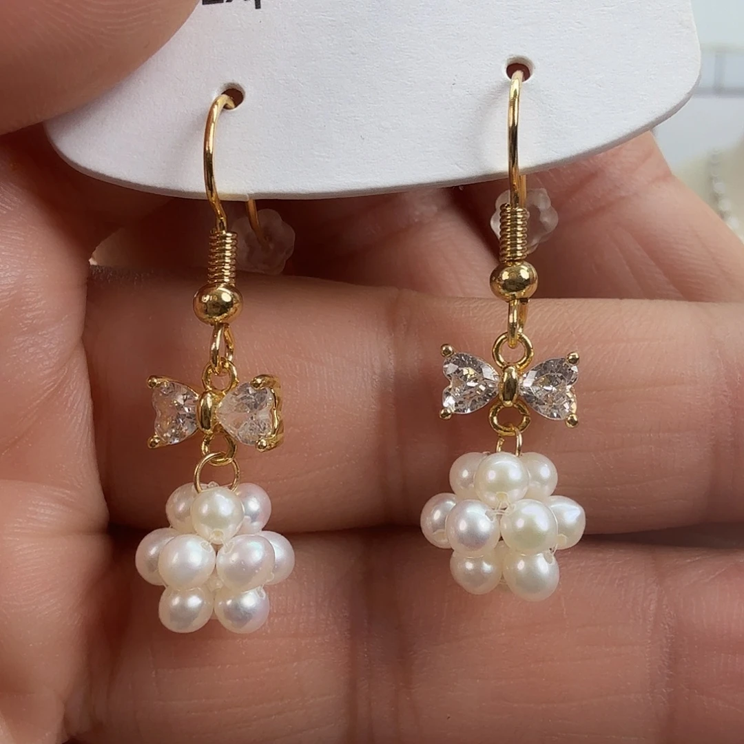 耳饰未镶嵌淡水珍珠