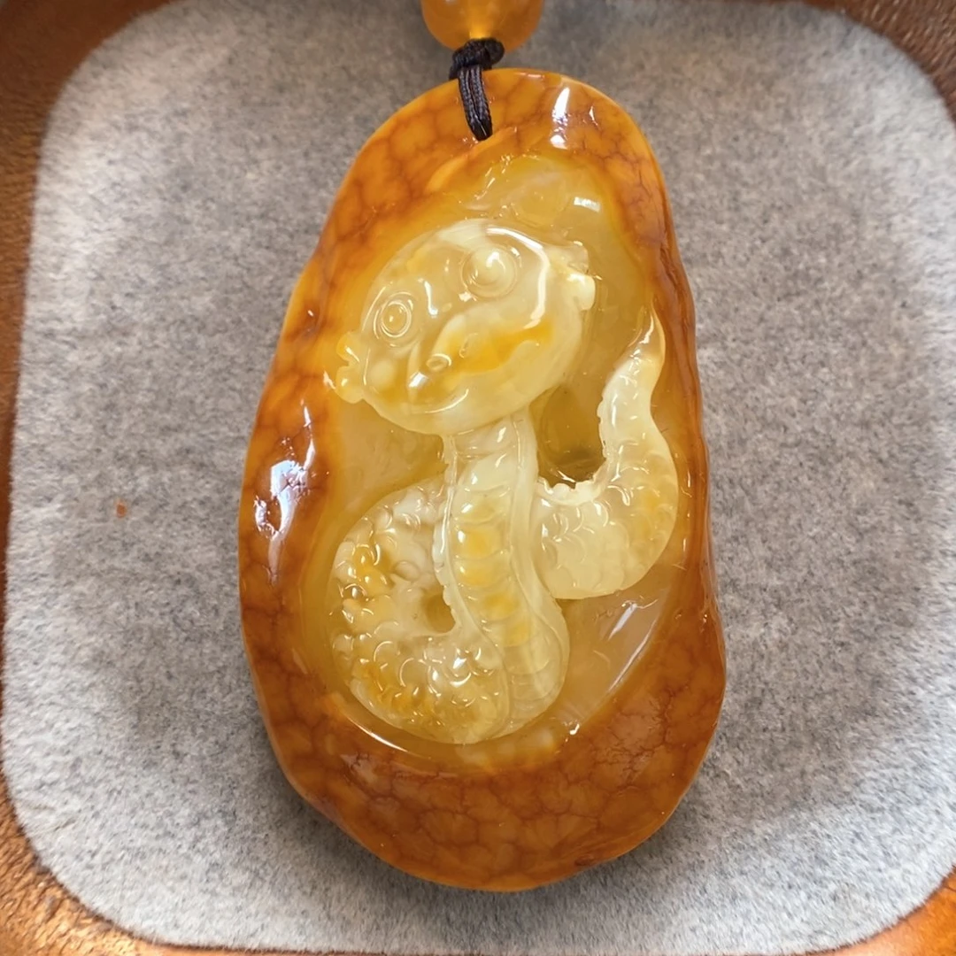未镶嵌项链蜜蜡蜜蜡吊坠