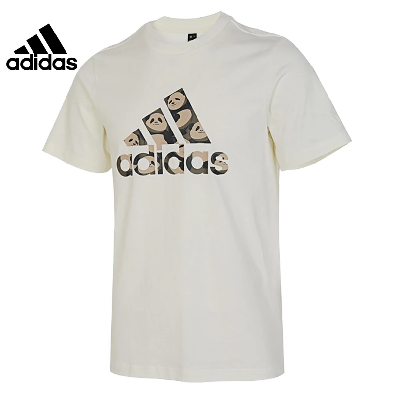 Adidas阿迪达斯男女同款T恤熊猫款印花潮流休闲圆领短袖JI6840