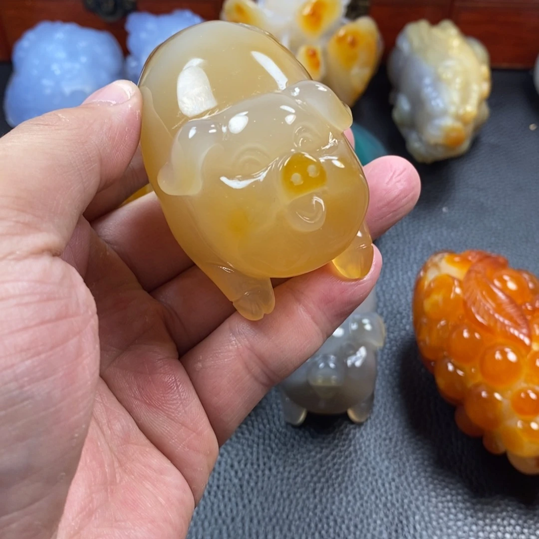 玛瑙/玉髓手把未镶嵌