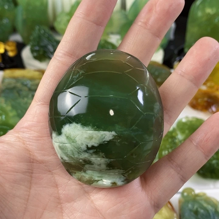 未镶嵌岫玉手把件