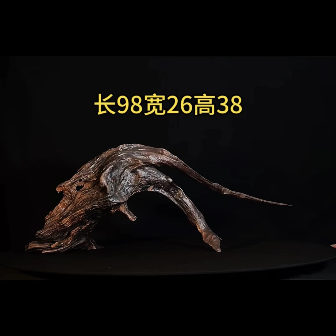 张大狼沉木鱼缸造景98cm长拱桥飘枝多枝造型鱼缸沉木装饰摆件
