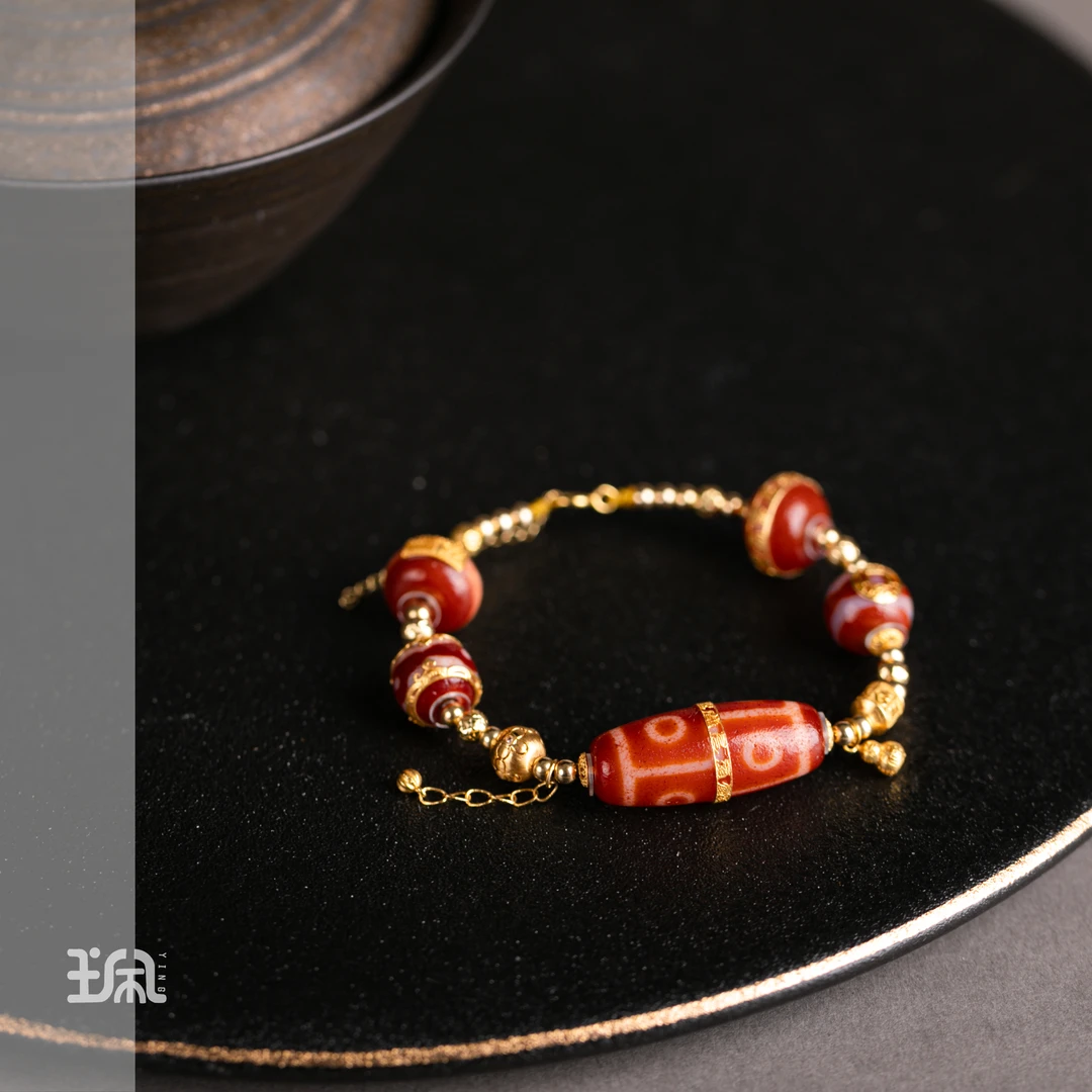 好蕴绵|玛瑙*手链*18K金镶嵌PZC25110821多样性发其一