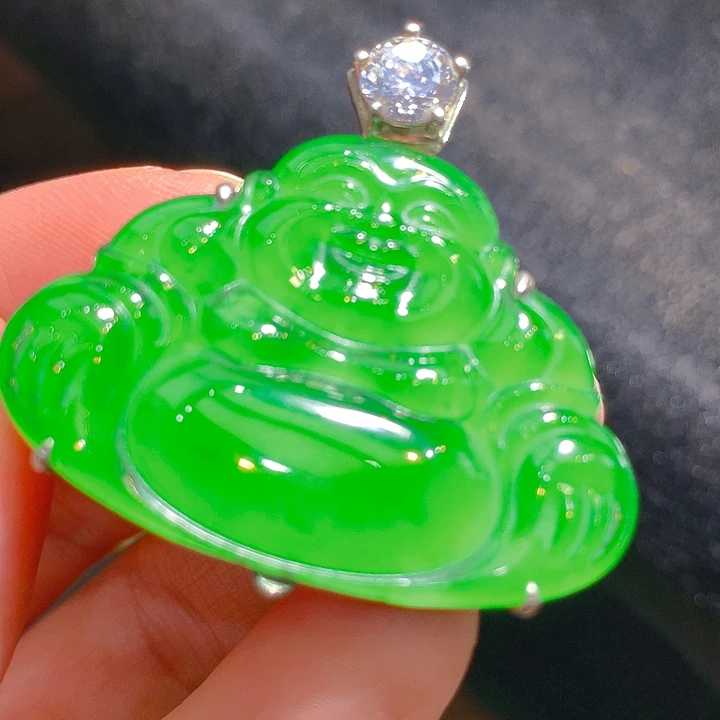 【闪购商品】翡翠颈饰银S925镶嵌翡翠翡翠