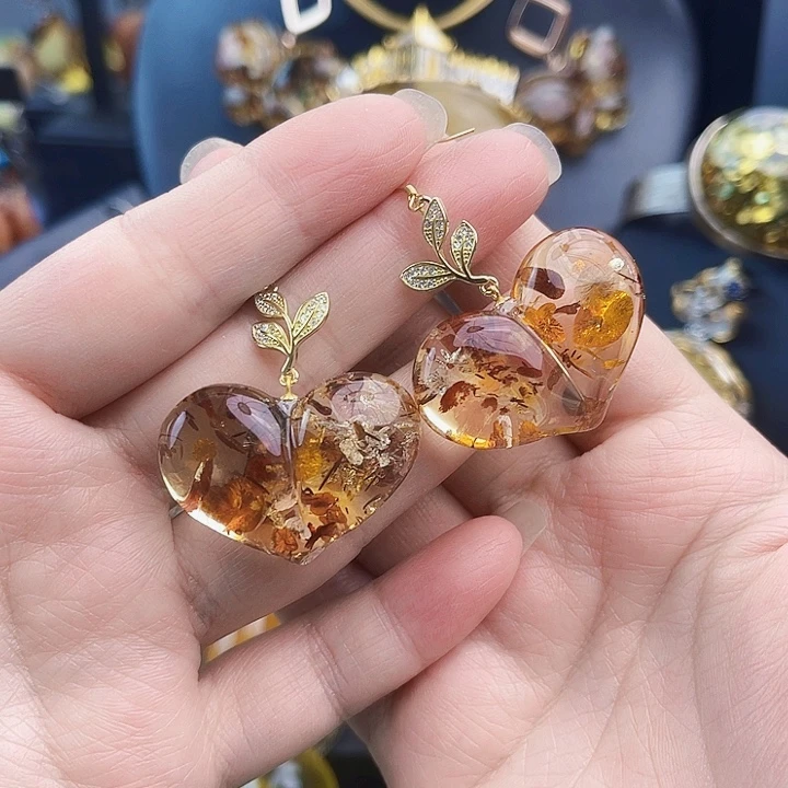 琥珀银S925镶嵌裸石