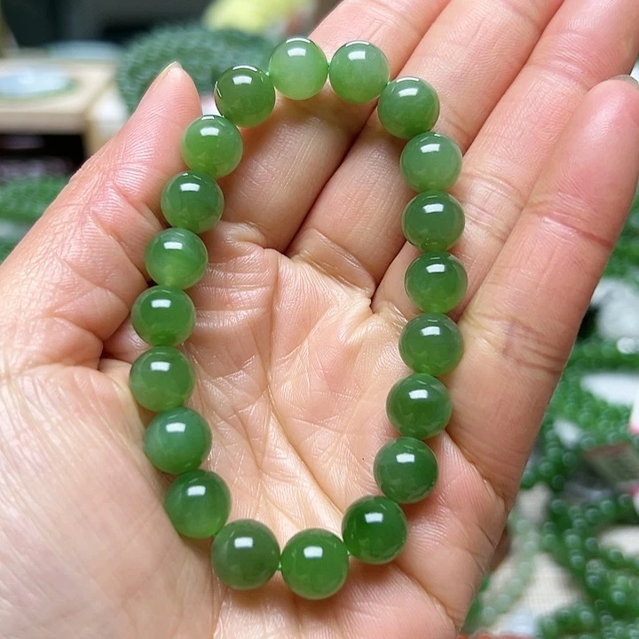 和田玉（碧玉）手链未镶嵌