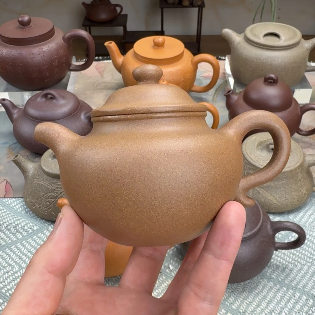 紫砂茶壶大亨莲子 老段 240cc