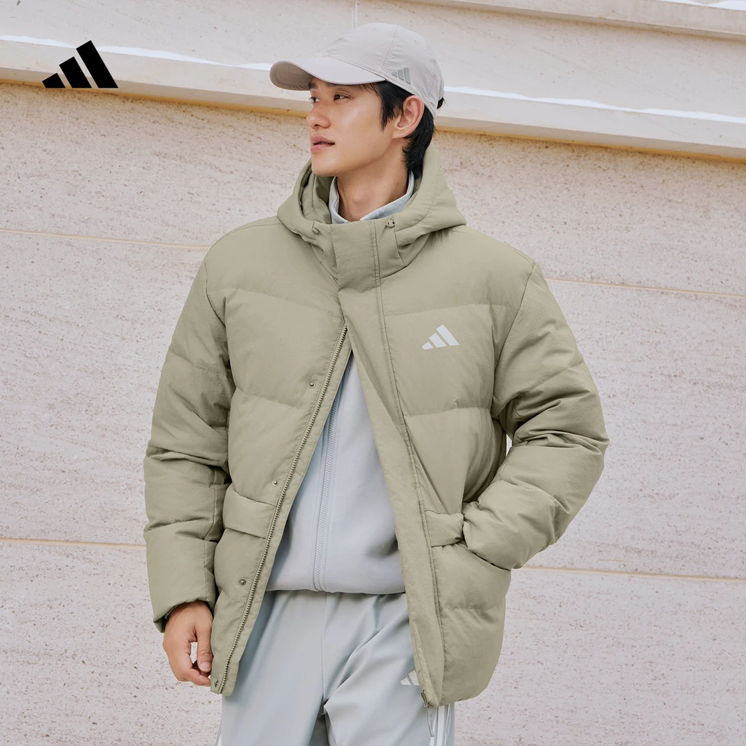 双旦礼遇adidas阿迪达斯官方男女款拒水/保暖连帽羽绒服 KR0937