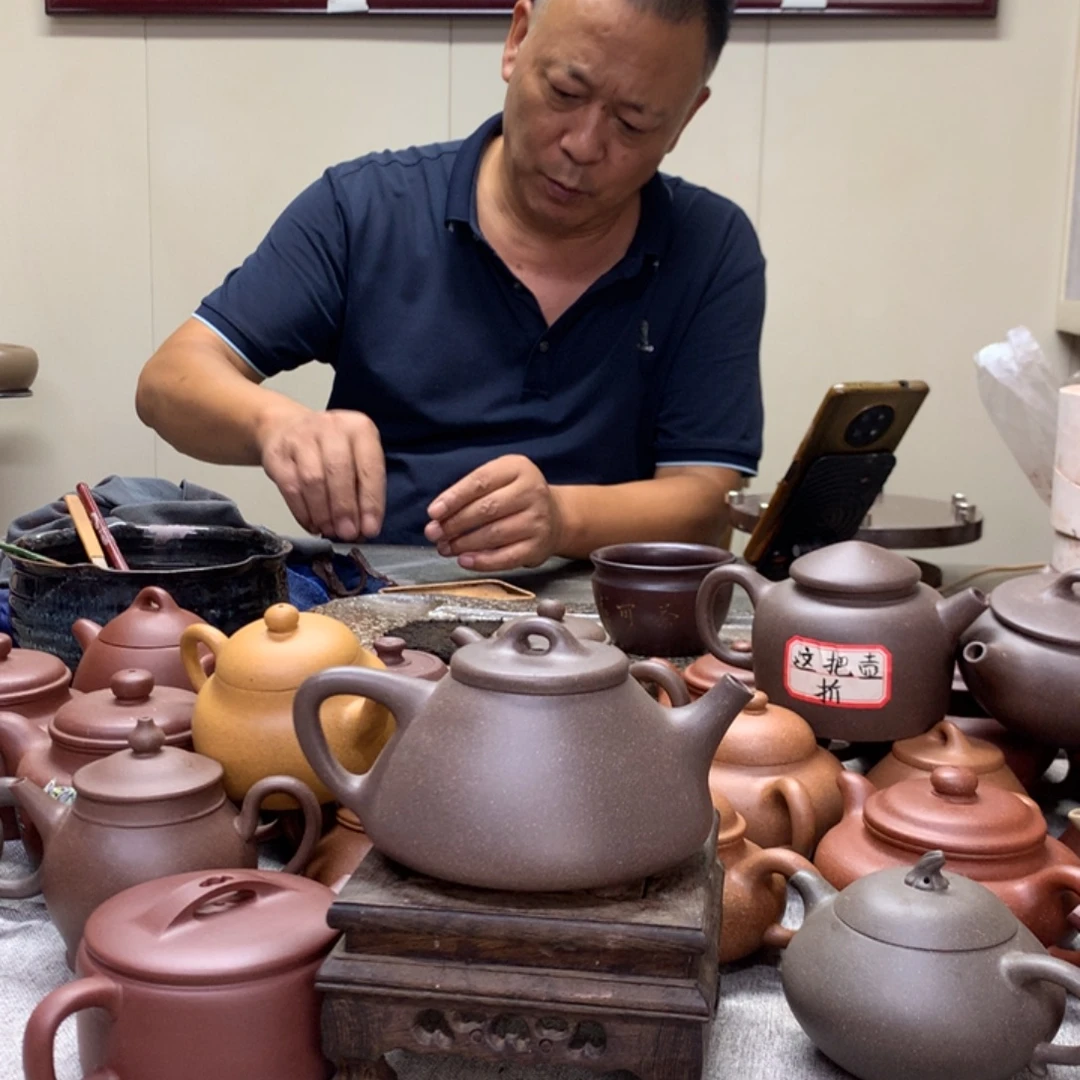 茶壶紫泥黑墩头紫泥300 C半手工制作