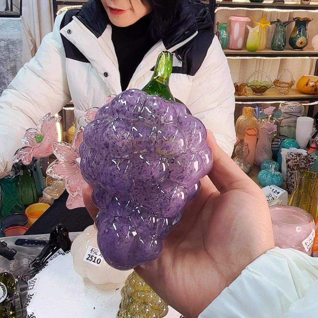 葡萄家悅美居琉璃擺件