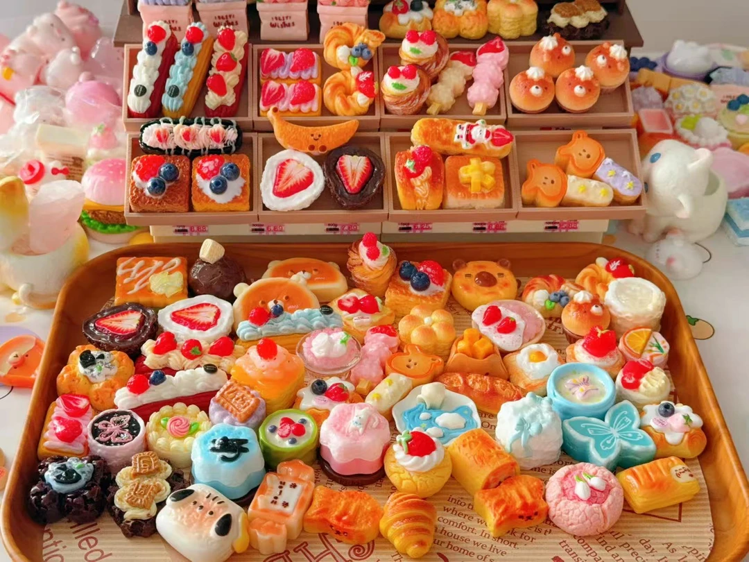 自选系列-蛋糕面包冰杯写实食玩DIY冰箱贴手机链摆件相框