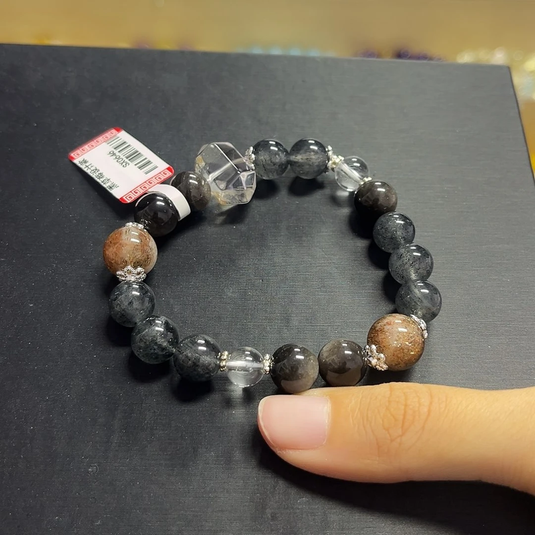 未镶嵌手链水晶黑草莓设计款手串