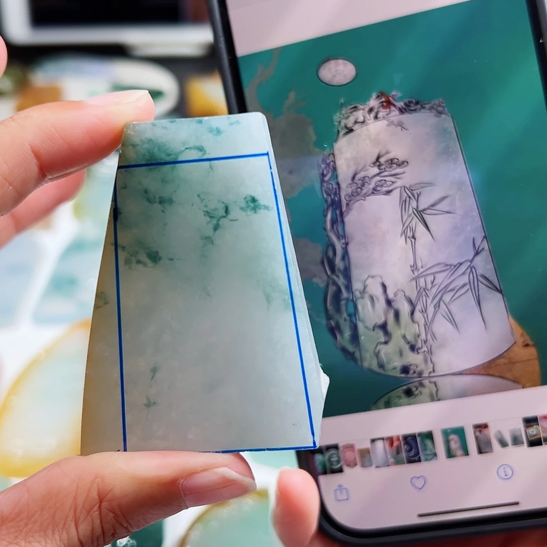 定制翡翠未镶嵌翡翠挂件