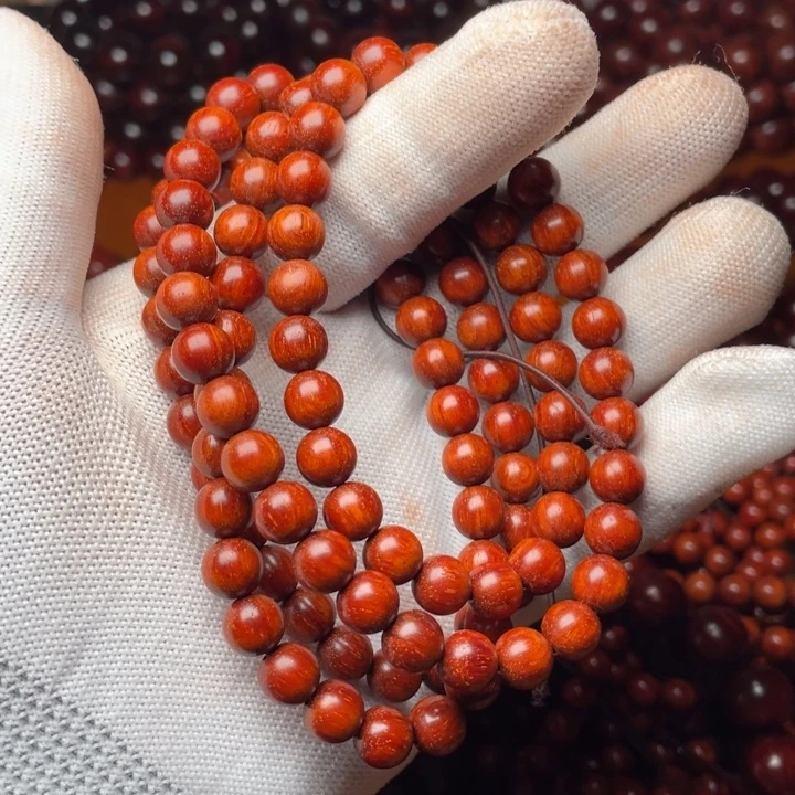 檀香紫檀（小叶紫檀）0.8*108颗泥料金星