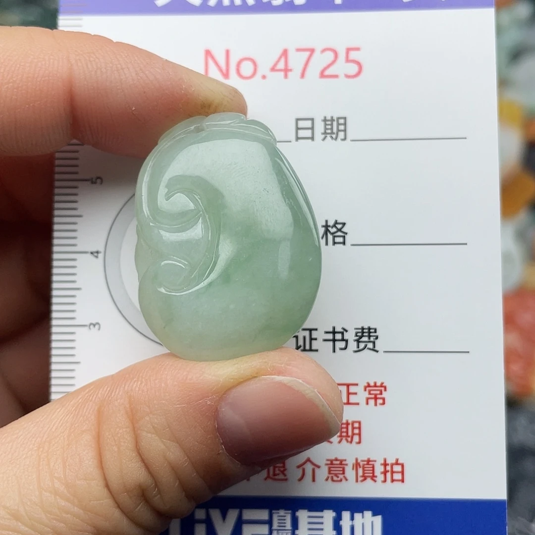 翡翠未镶嵌挂件4725