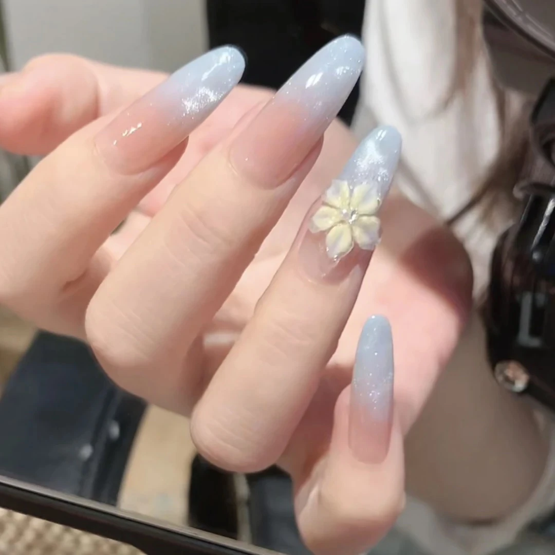 【水波纹】纯手工制作可拆卸穿戴甲10片