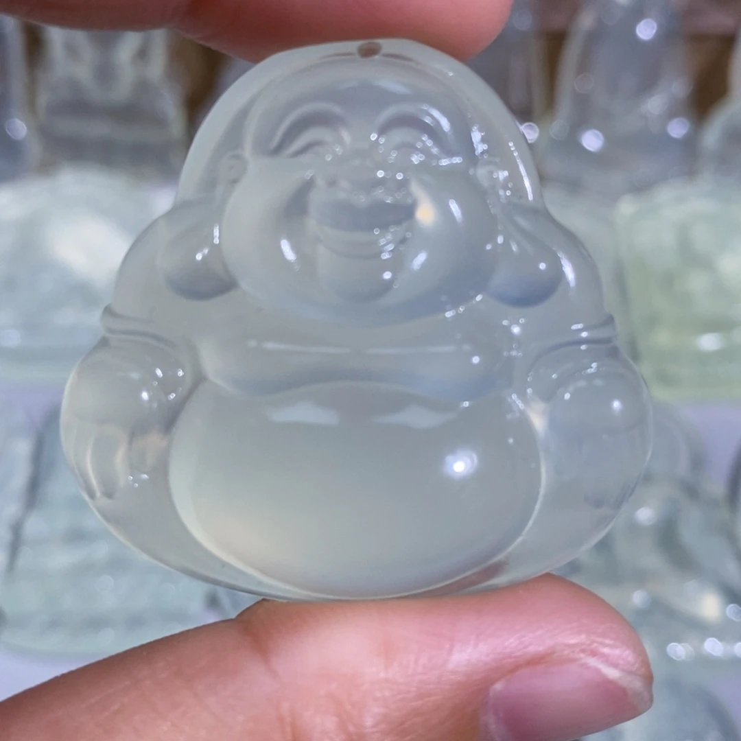 岫玉未镶嵌颈饰吊坠