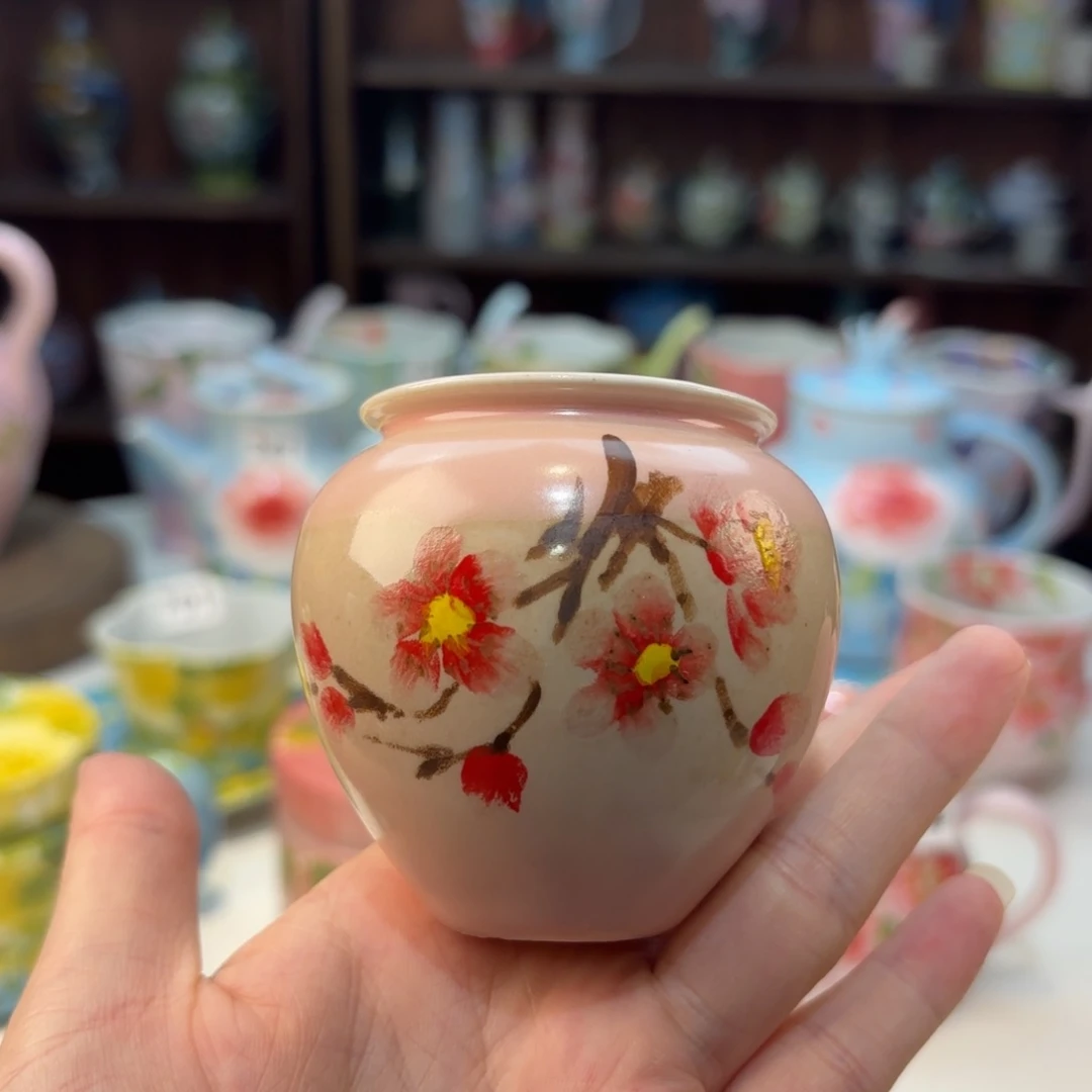 瓷片景德镇手绘高温釉下彩陶瓷茶具