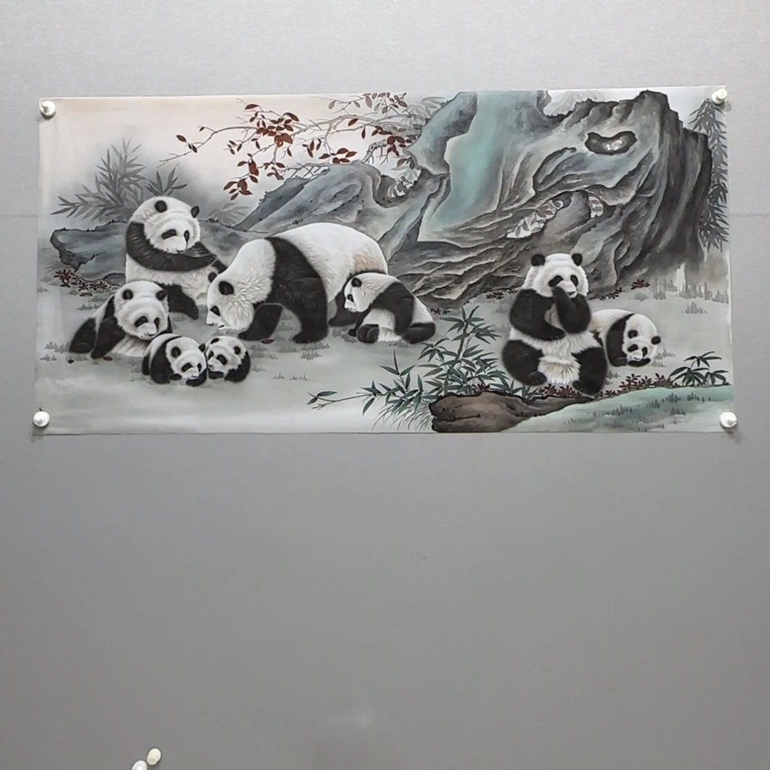 阳***光国画绢本工笔国宝图贾敏
