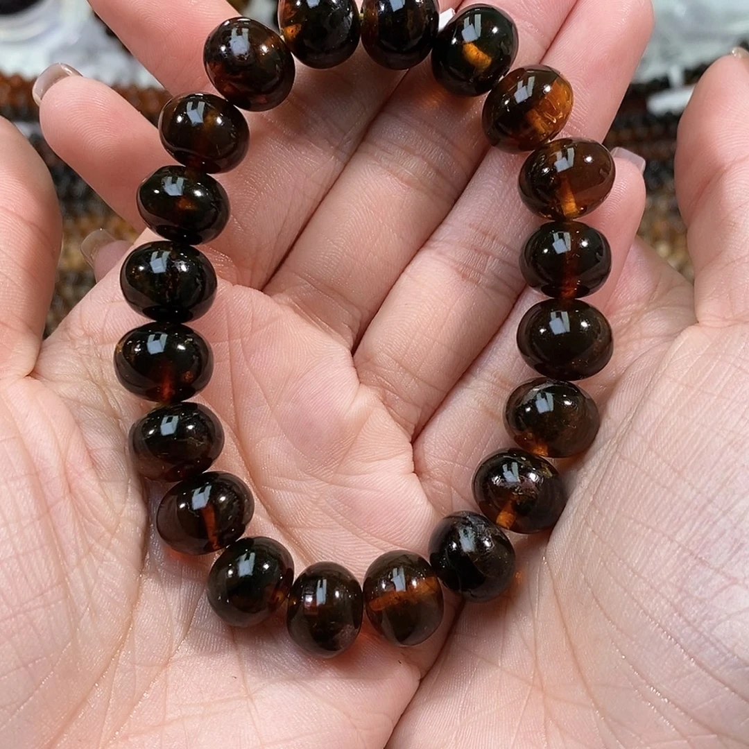 琥珀未镶嵌手链12➕