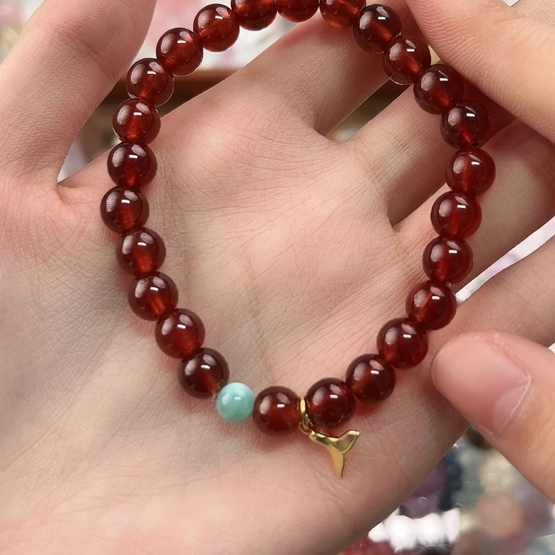 ****手链未镶嵌水晶石榴石