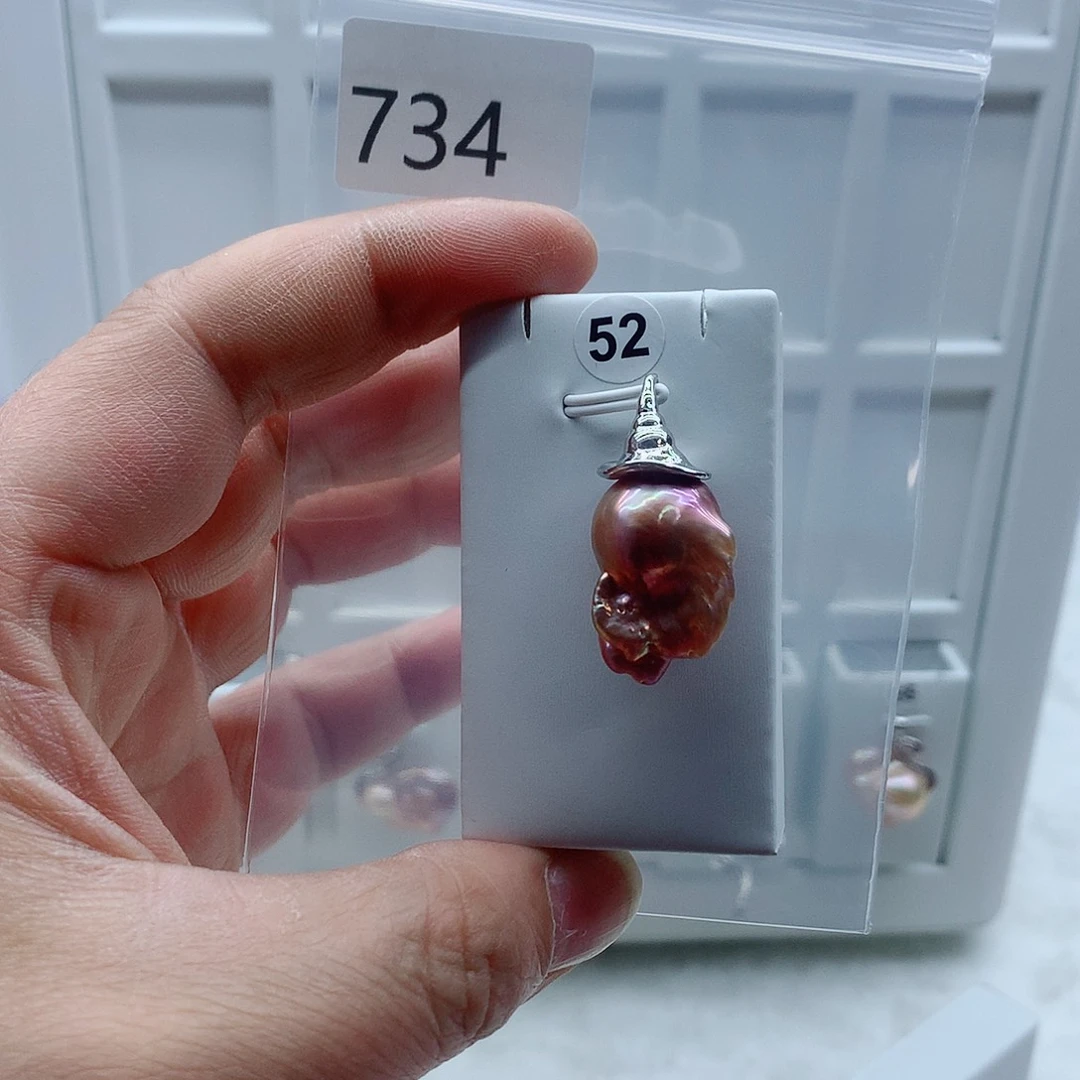 吊坠(不含链)淡水珍珠合金