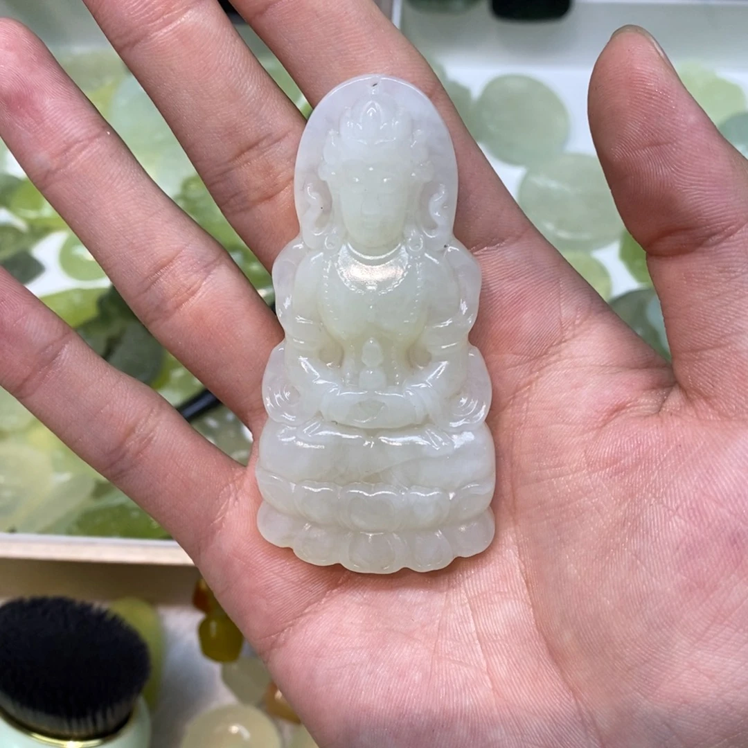 岫玉未镶嵌吊坠(不含链)