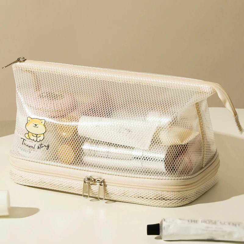 洗漱包大容量女2025新款高端双层化妆品收纳包便携旅行洗漱收纳袋