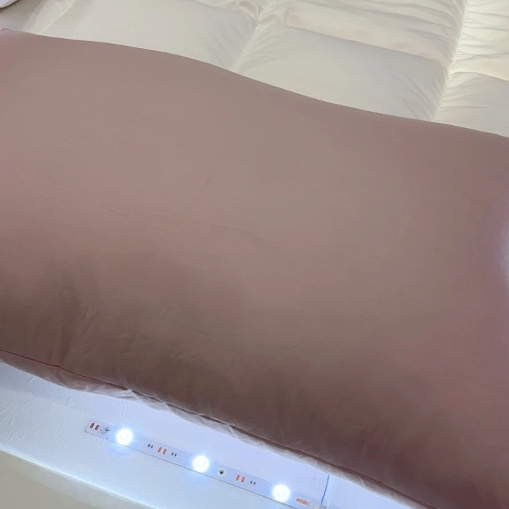 星级酒店同款单边灰色星级酒店同款枕芯单边粉色