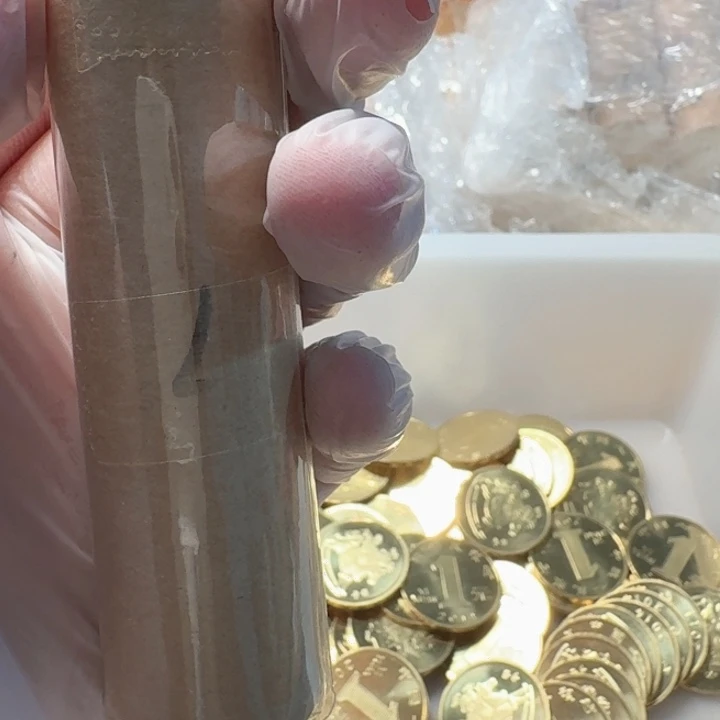 其他普通金属1卷50枚，一轮马币，不带桶
