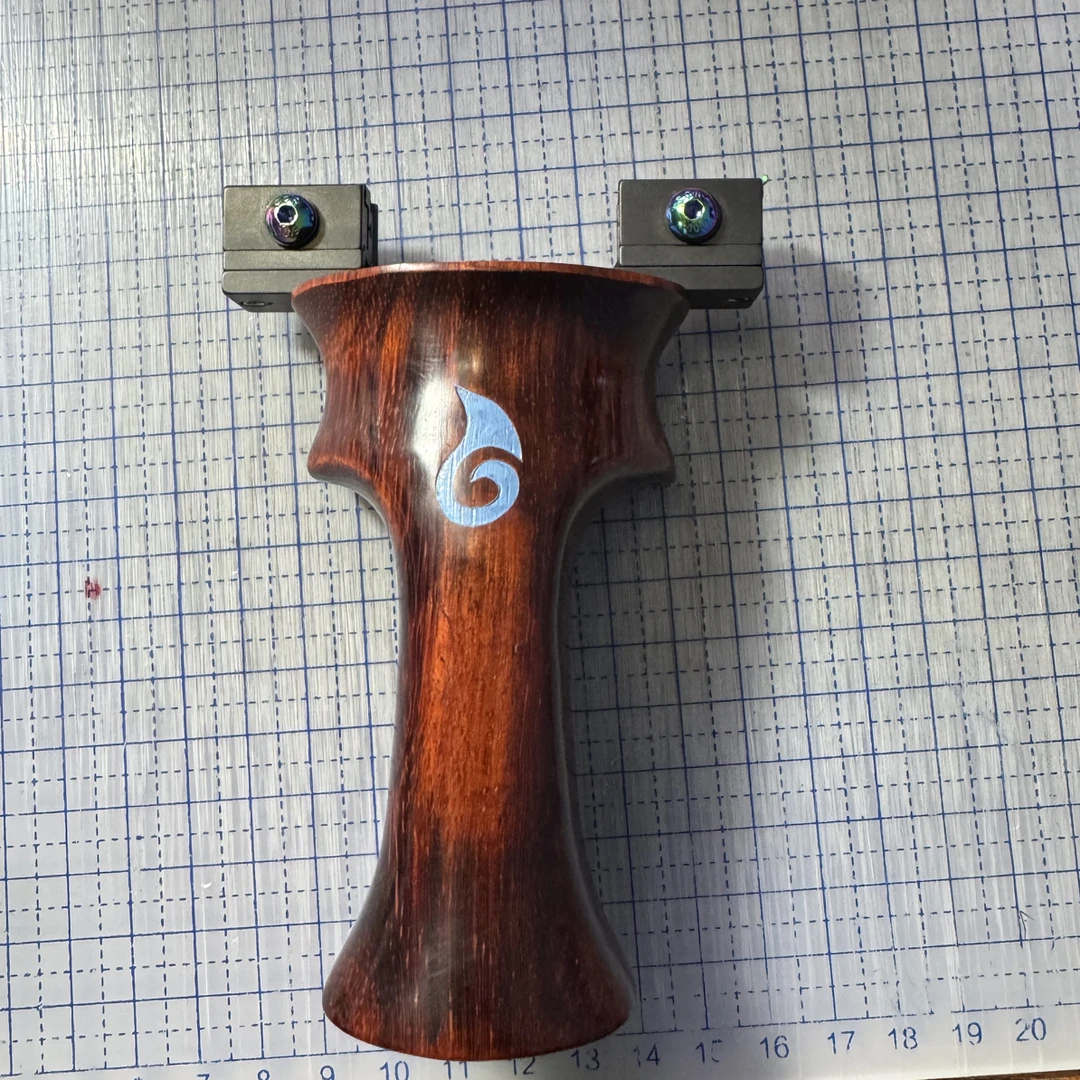 春天手绘木柄配倡弘无极黑武士反向平头快压80一21弹弓