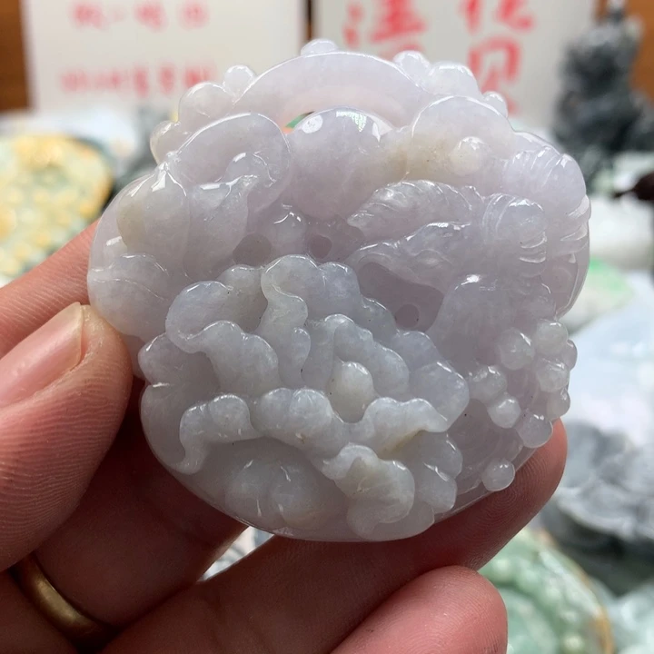 翡翠未镶嵌颈饰保真天然a货翡翠