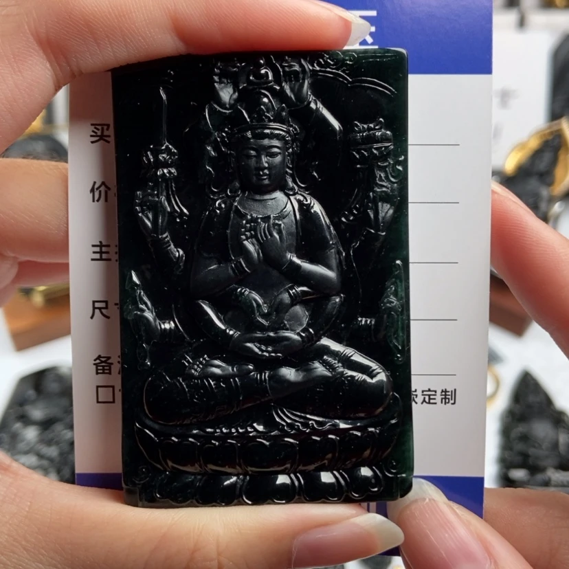 【闪购商品】翡翠颈饰未镶嵌用****7千手