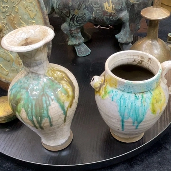 唐哥家手拉坯瓷器瓶子