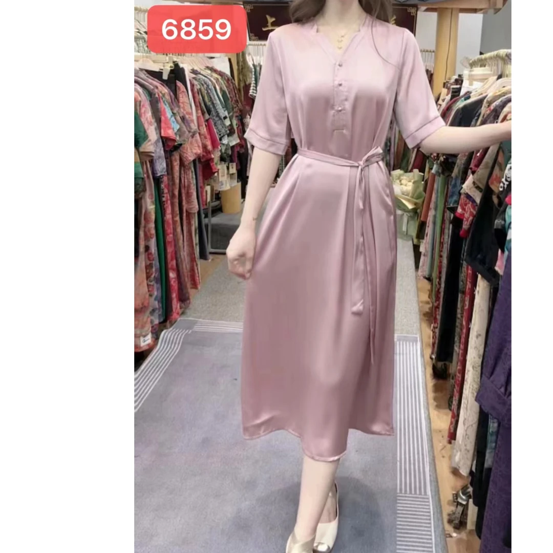 6859-28新款舒适时尚休闲连衣裙