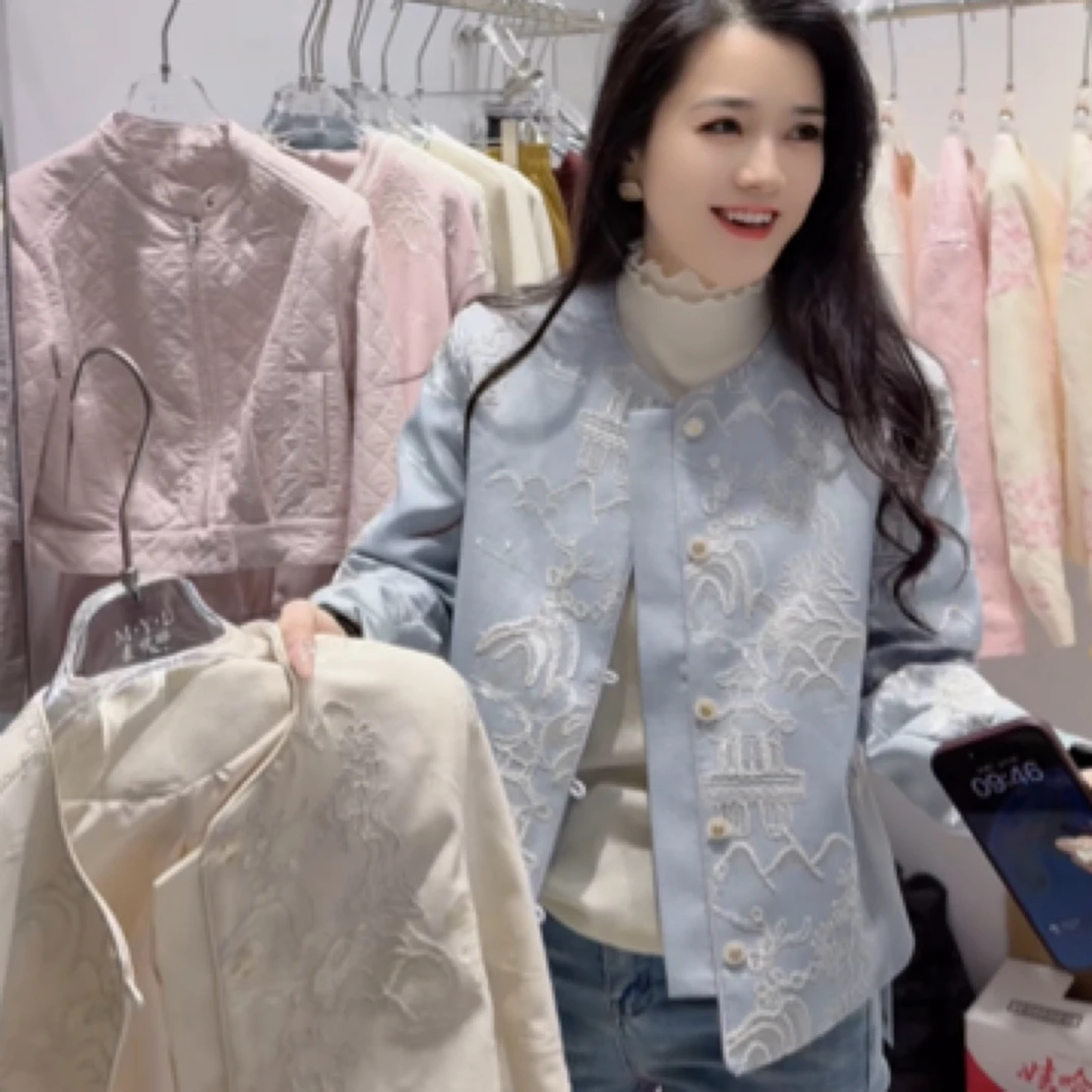 （刘敏服装）017款新中式重工刺绣国风外套