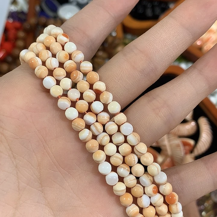 合金玛瑙/玉髓珠宝半成品一条5mm万宝宝圆珠