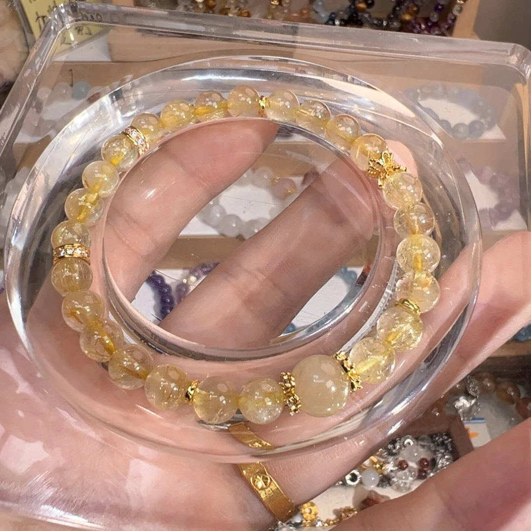 水晶手绳未镶嵌金发晶