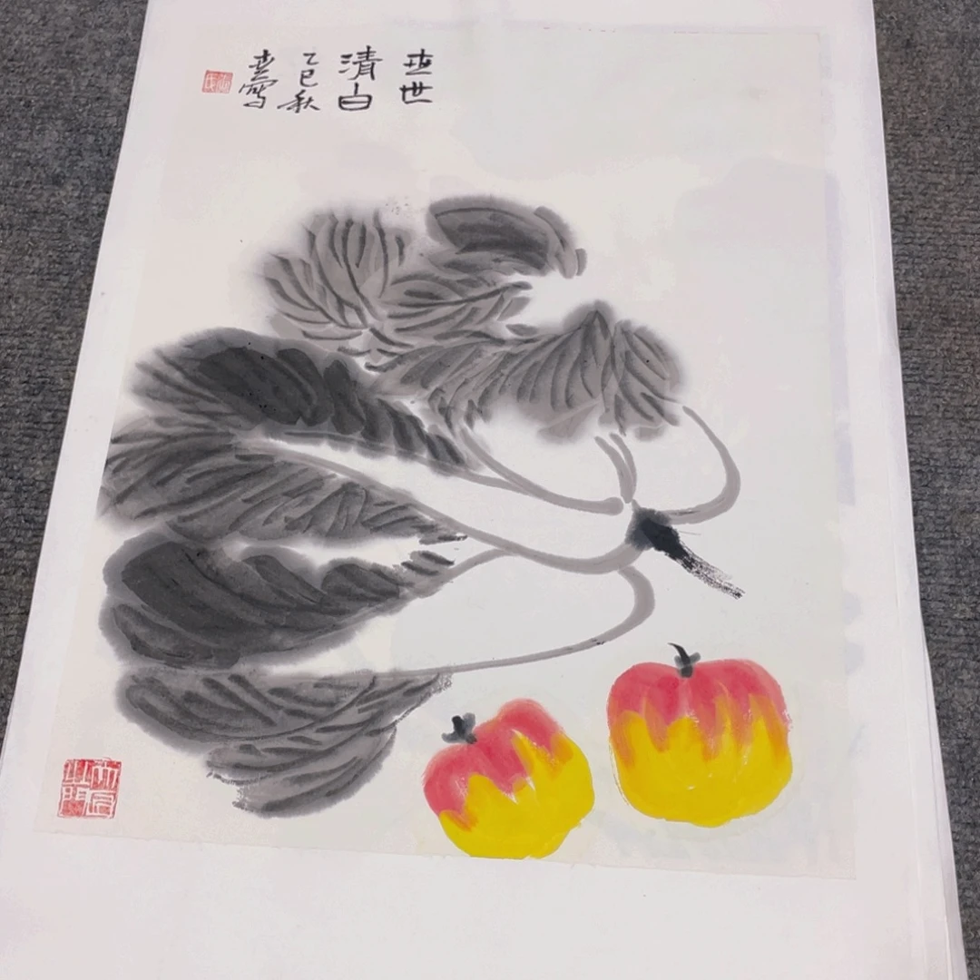 国画1.4平尺纯手绘国画作品