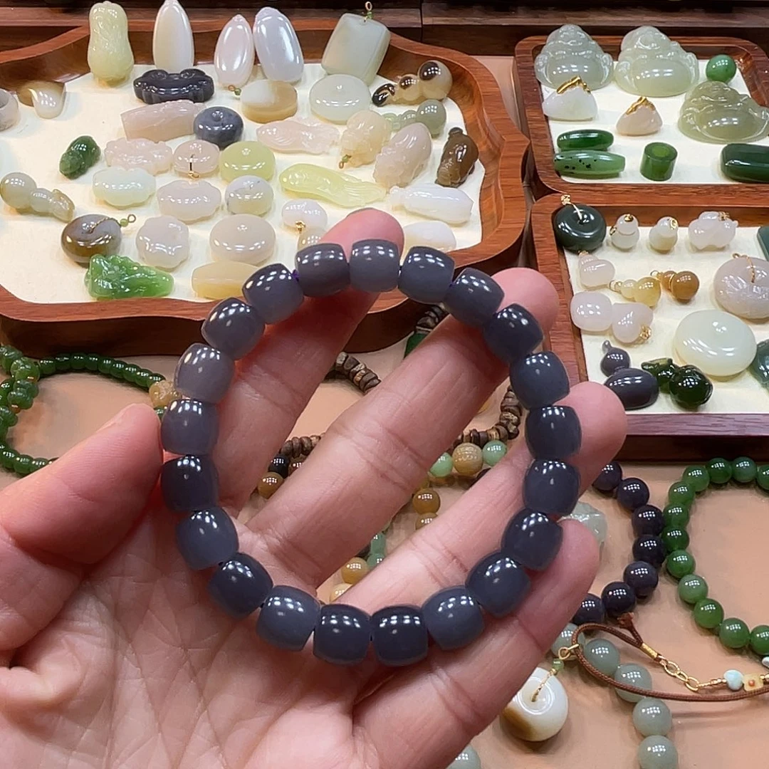 和田玉未镶嵌手链