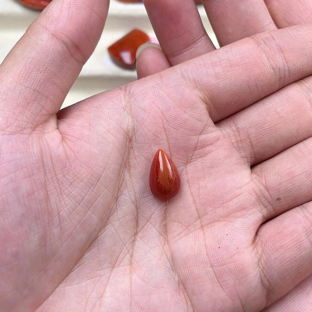 南红玛瑙南红单珠配饰未镶嵌原矿南红配饰