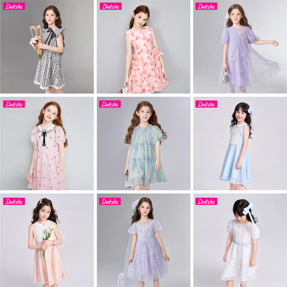 笛莎童装精致甜美连衣裙合集2025年新款夏季时尚百搭精致女童