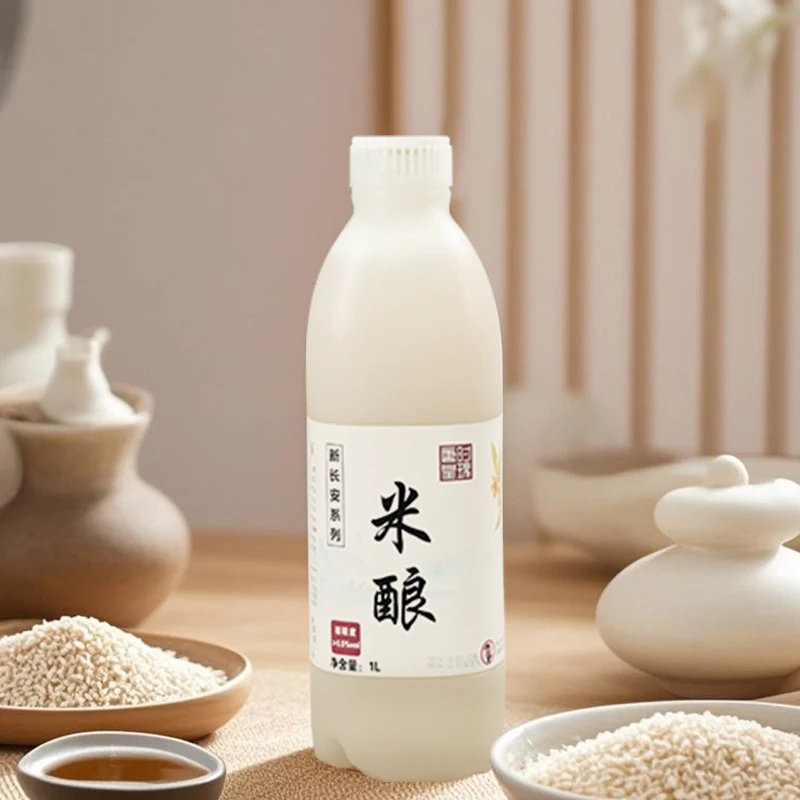 唐时皇瑰米酿0.5°米酿桂花稠酒1000ml米露纯粮西安皇瑰微醺米酿