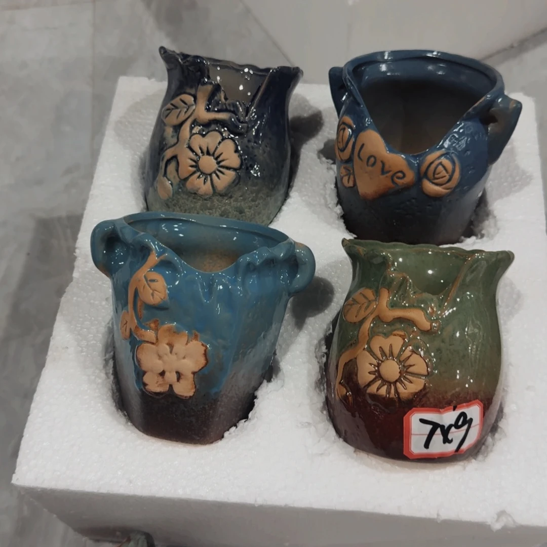 紫砂花盆粗陶盆醋